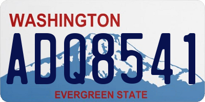 WA license plate ADQ8541