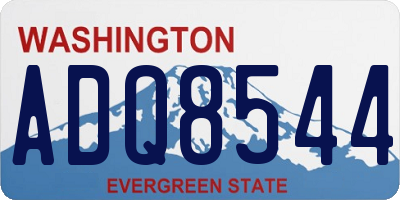 WA license plate ADQ8544