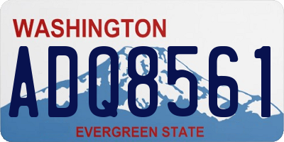 WA license plate ADQ8561