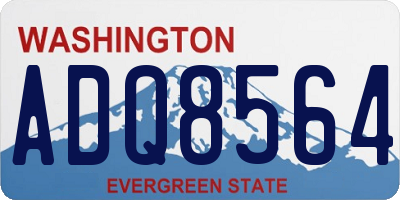 WA license plate ADQ8564