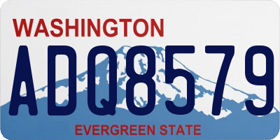 WA license plate ADQ8579