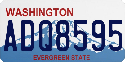WA license plate ADQ8595