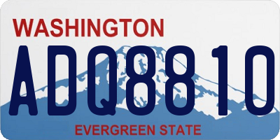 WA license plate ADQ8810