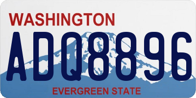 WA license plate ADQ8896