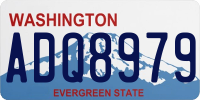 WA license plate ADQ8979