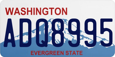 WA license plate ADQ8995