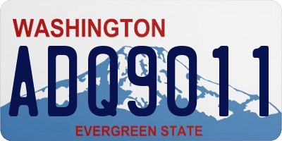 WA license plate ADQ9011