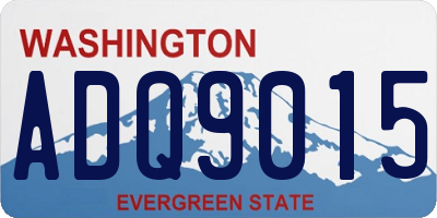 WA license plate ADQ9015