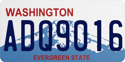 WA license plate ADQ9016