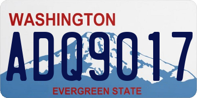 WA license plate ADQ9017