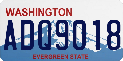 WA license plate ADQ9018