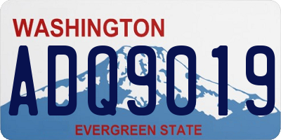 WA license plate ADQ9019