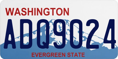 WA license plate ADQ9024