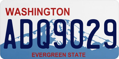 WA license plate ADQ9029