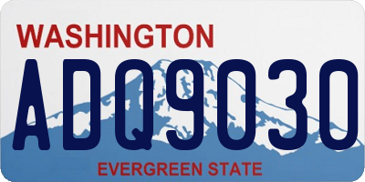 WA license plate ADQ9030