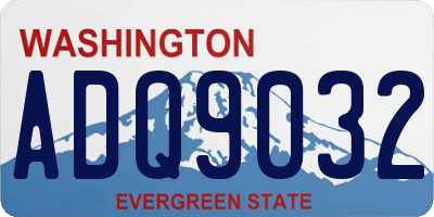WA license plate ADQ9032