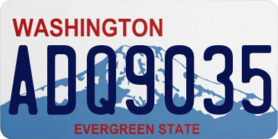 WA license plate ADQ9035