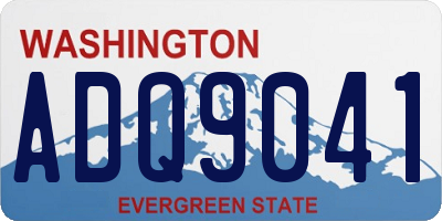 WA license plate ADQ9041