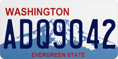 WA license plate ADQ9042