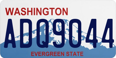 WA license plate ADQ9044