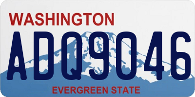 WA license plate ADQ9046