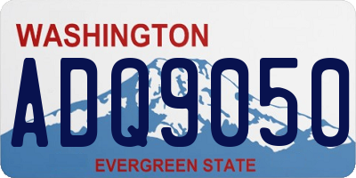 WA license plate ADQ9050