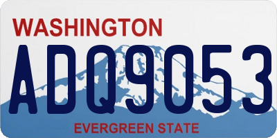 WA license plate ADQ9053