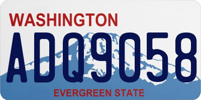 WA license plate ADQ9058