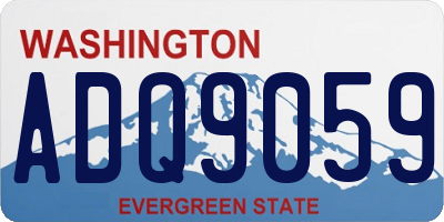 WA license plate ADQ9059