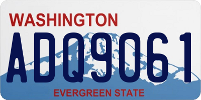 WA license plate ADQ9061