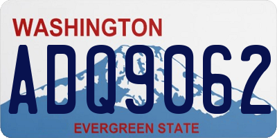 WA license plate ADQ9062
