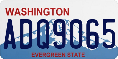 WA license plate ADQ9065