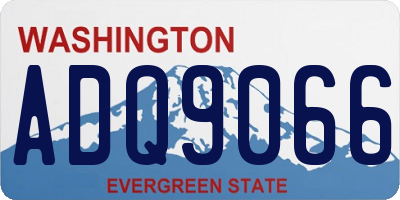 WA license plate ADQ9066