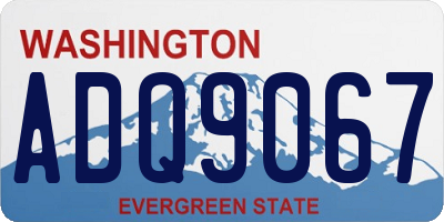 WA license plate ADQ9067