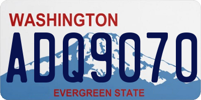 WA license plate ADQ9070