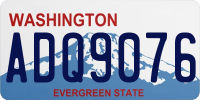 WA license plate ADQ9076