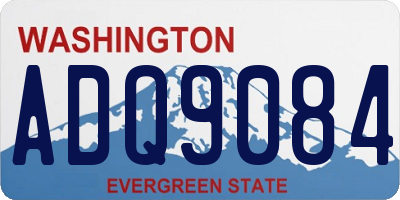 WA license plate ADQ9084