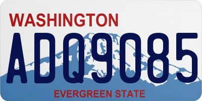 WA license plate ADQ9085