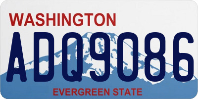 WA license plate ADQ9086
