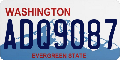 WA license plate ADQ9087