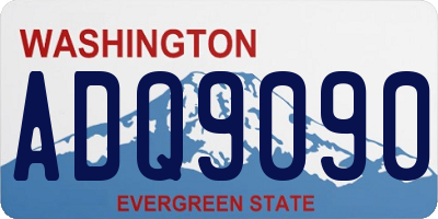 WA license plate ADQ9090