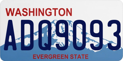 WA license plate ADQ9093