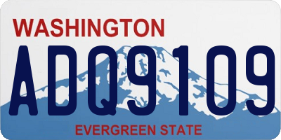 WA license plate ADQ9109