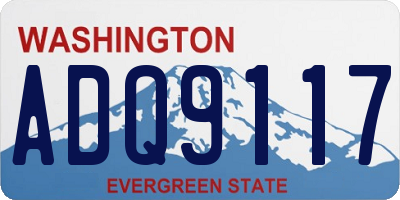 WA license plate ADQ9117