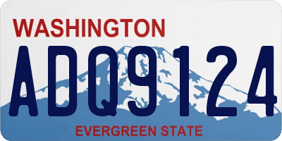 WA license plate ADQ9124
