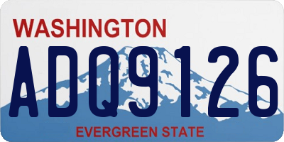 WA license plate ADQ9126