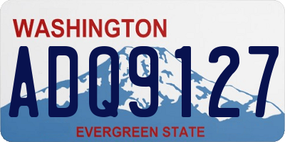 WA license plate ADQ9127