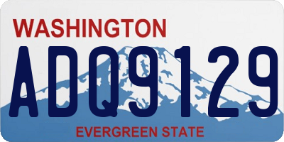 WA license plate ADQ9129