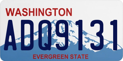WA license plate ADQ9131