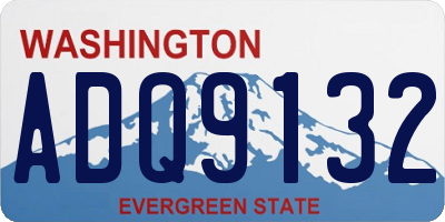 WA license plate ADQ9132
